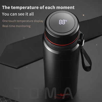 Large Capacity 304 Stainless Steel Vacuum Flask Thermal Bottle for Water,Coffee,With Optional LED, Portable and Ideal