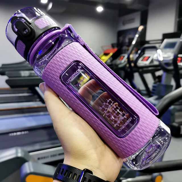UZSPACE Sport Water Bottles BPA Free Portable Gym Anti-fall Leak-proof Large Capacity Fitness Kettle Tritan Plastic Drink Bottle
