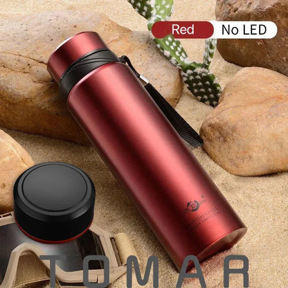 Large Capacity 304 Stainless Steel Vacuum Flask Thermal Bottle for Water,Coffee,With Optional LED, Portable and Ideal